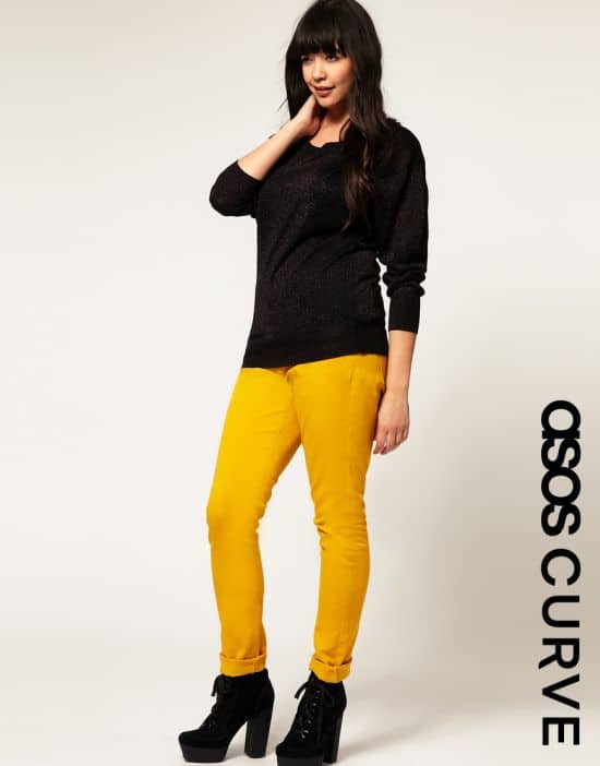 Mustard colored skinny jeans plus size – Global fashion jeans ...