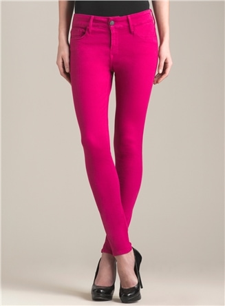 hot pink skinny pants