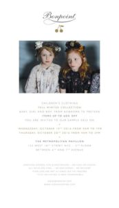 bonpoint sample sale