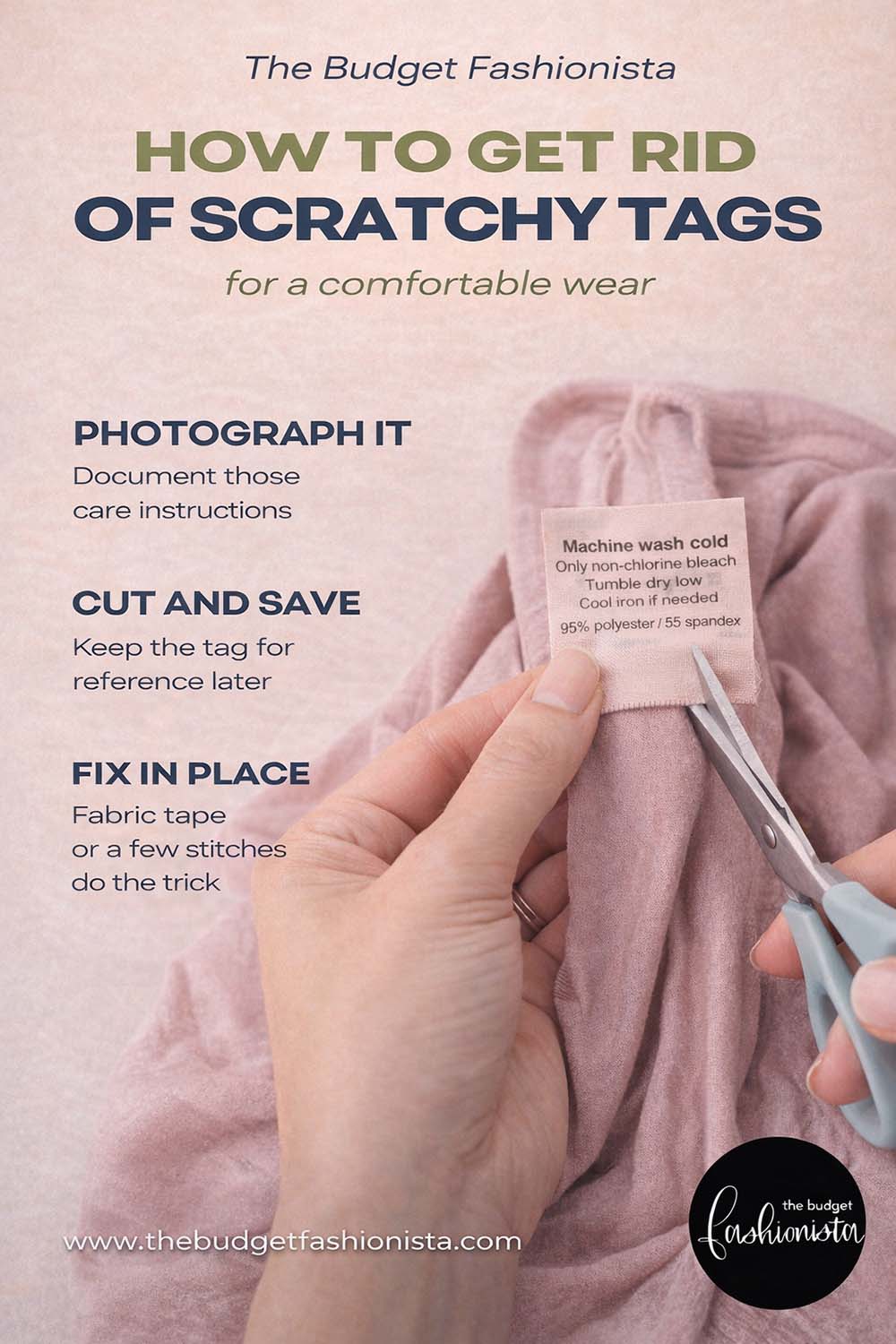 How to get rid of scratchy tags