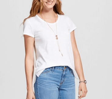 White T-shirt by Merona from Target