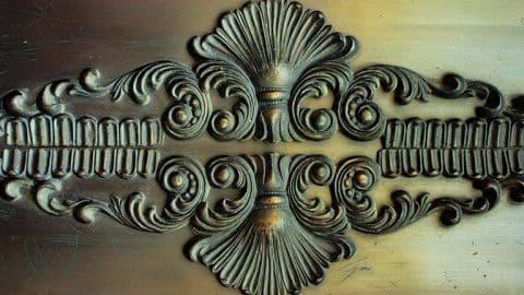 Antique door to represent architectural salvage.