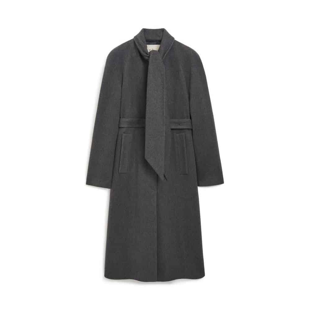 Gray Abi Coat by Mulberry