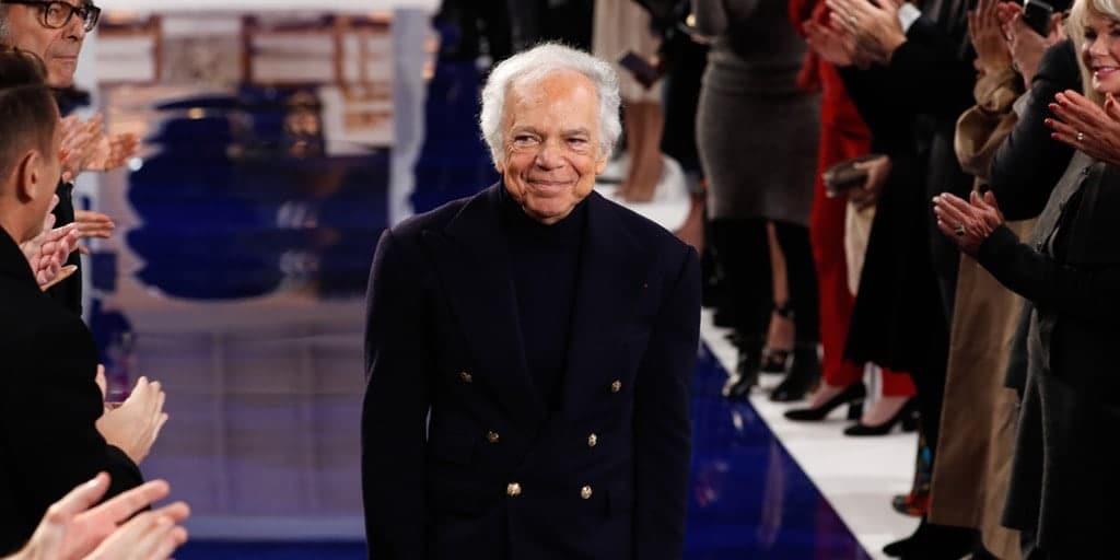 Ralph Lauren on the runway