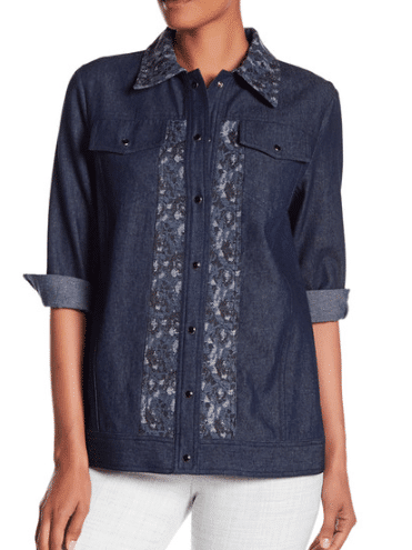 How Anna Sui Became a Fashion Icon 3 Denim shirt jacket from Anna Sui