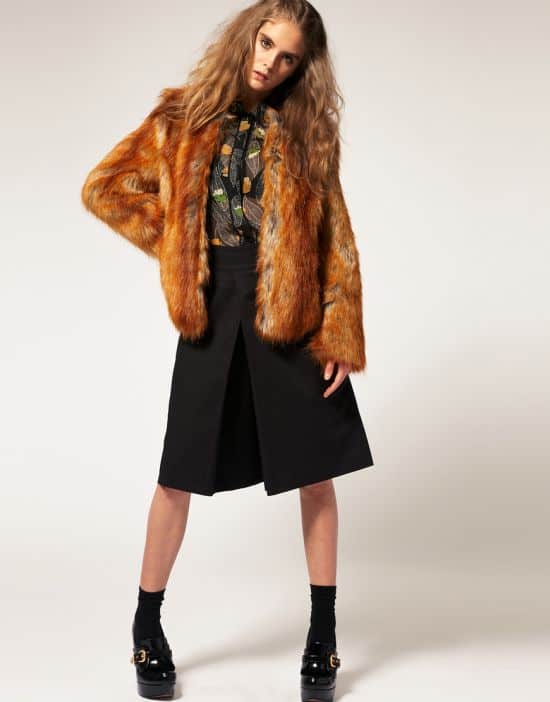 Asos Faux Fur Coat