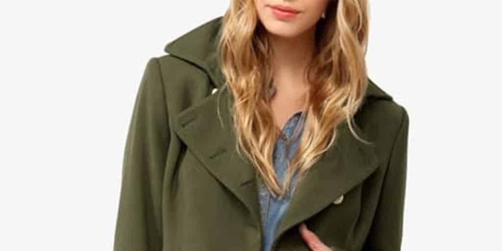Green military jacket