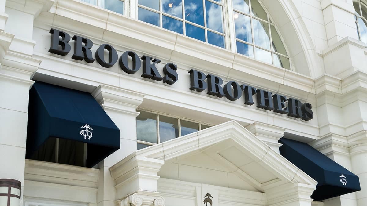 outside of Brooks Brothers store