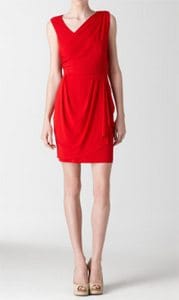 Celebrity Style Deconstructed: Tina Fey 8 Red Drape Dress