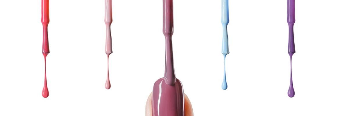 Five nail polish colors