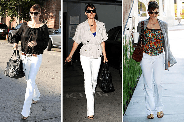 Jessica Biel White Pants