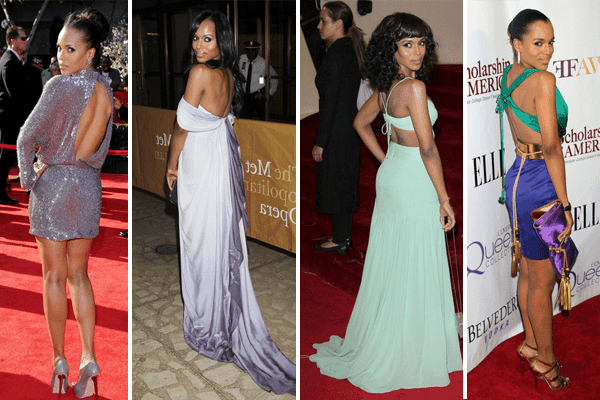 Kerry Washington Backless Dress