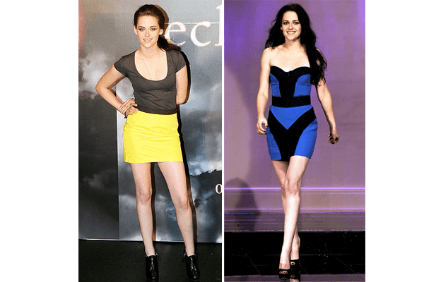 Kristen Stewart Color Block Dresses