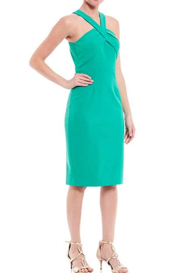 Shop Dillard's for dresses: green sheath dress