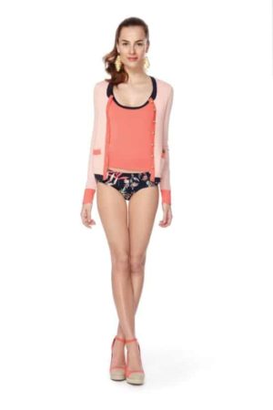 bathing suit with cardigan