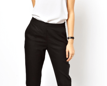black cropped pants