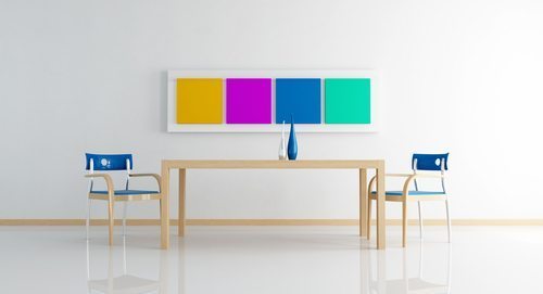 Colors in gray room