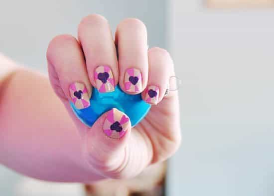 Heart Burst Nail Tutorial