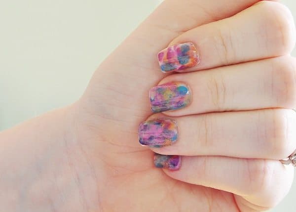 Gel Polish Watercolor Nail Art - wide 2