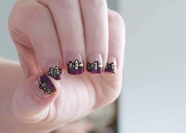 Put a Bow On It: Bow Nail Manicure