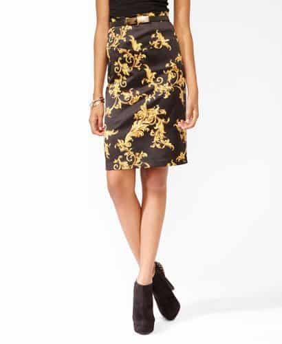 Breathe New Life Into Your Old Boots with these Game-Changing Outfits 4 Knee-length Scarf Print Skirt