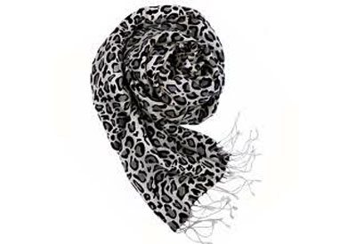 Animal print scarf
