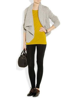 outfit of leggings and sweater