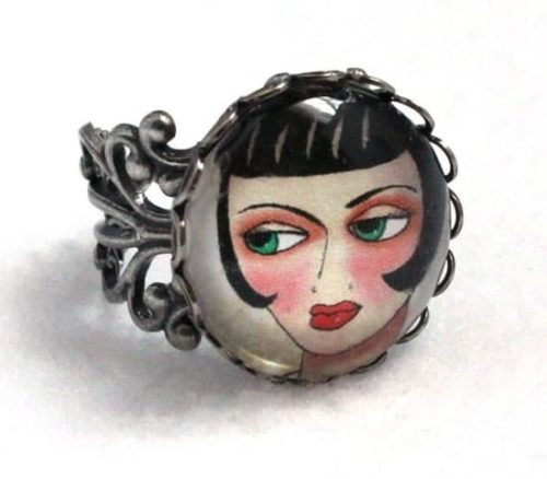 Get Your Great Gatsby On: 1920s Glam Fashion 6 Flapper filigree ring