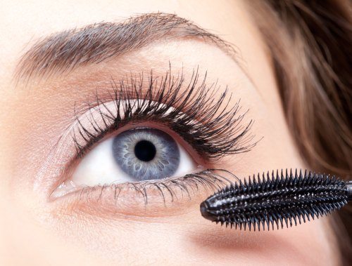 Apply false lashes