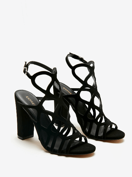 cutout sandals with heels