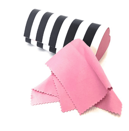 striped eyeglass case