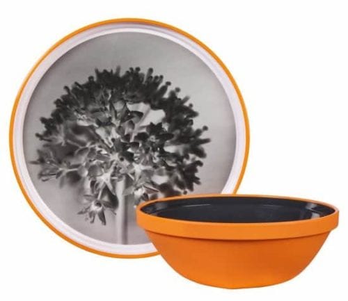 Plates with tree design