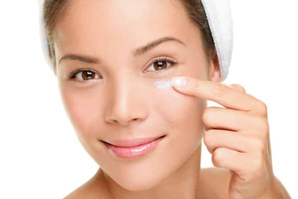 Applying Eye Cream