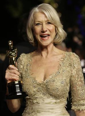 fashion for women after 60 -- Helen Mirren in formal attire
