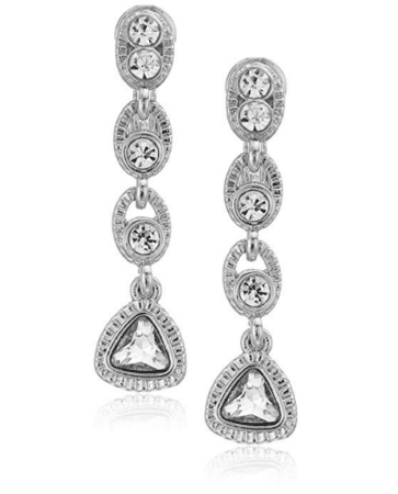 Clip on silver earrings 