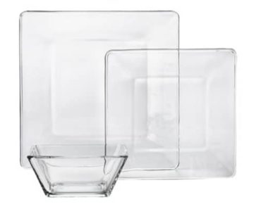 Glass dinnerware