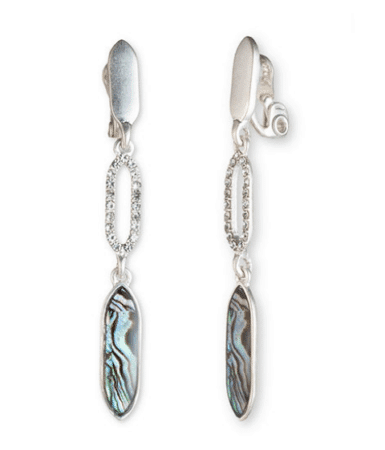Dangling clip-on earrings 