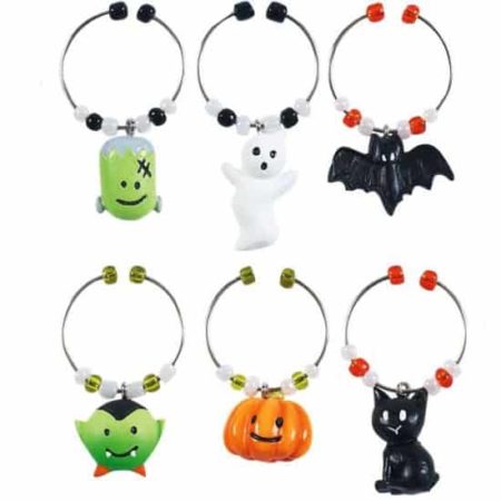 Halloween wine charms