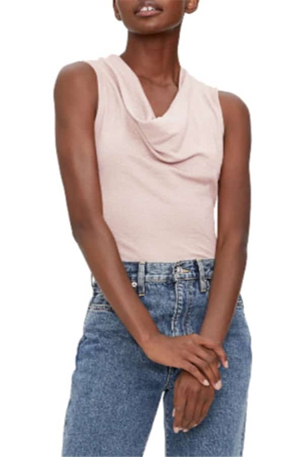 Cowl neck blouse