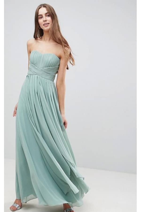 Mint green flowing dress