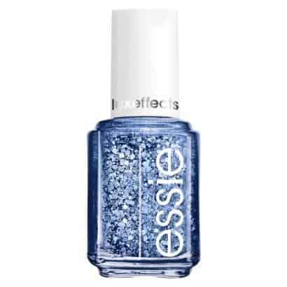 Sparkly blue nail polish