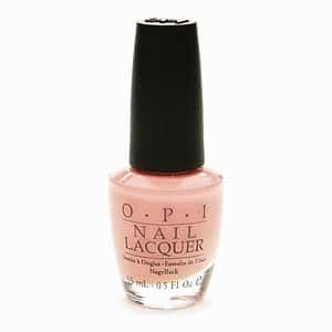 Pale pink nail polish