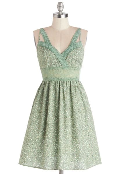 Mint green bridesmaid dress