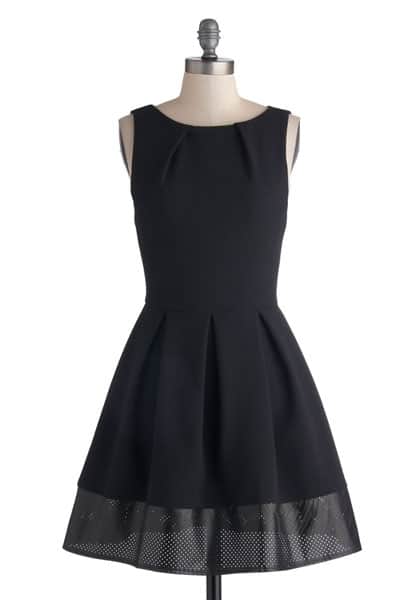 Sleeveless black dress