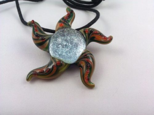 Glass starfish necklace