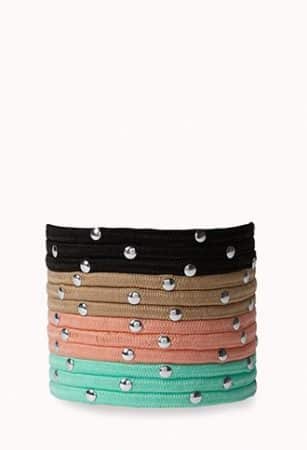 Studded hair ties