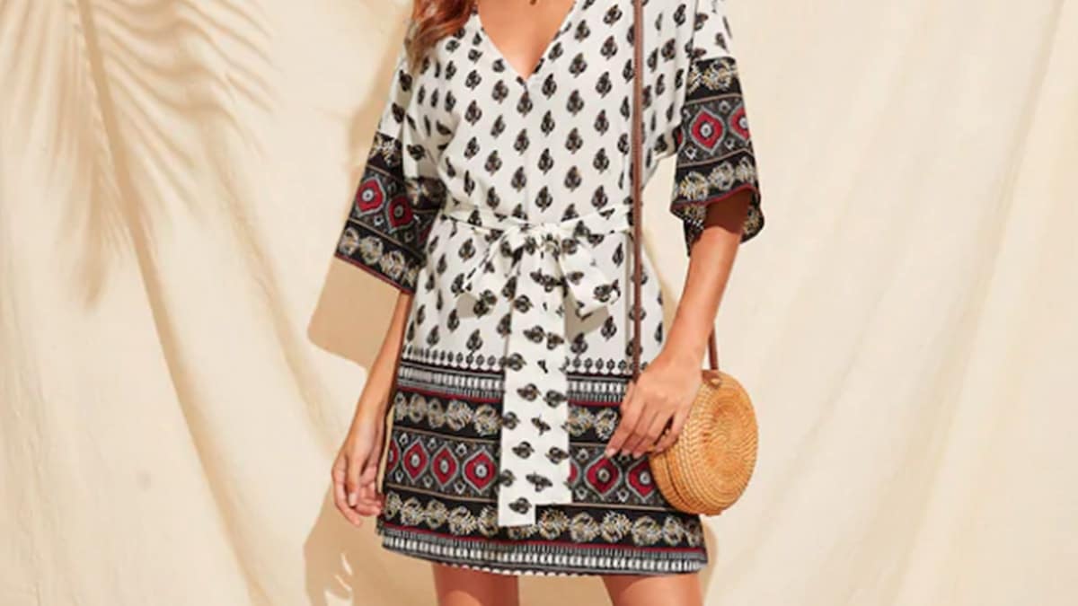 Tribal print dress