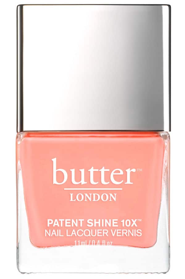 Butter London soft coral pedicure polish.