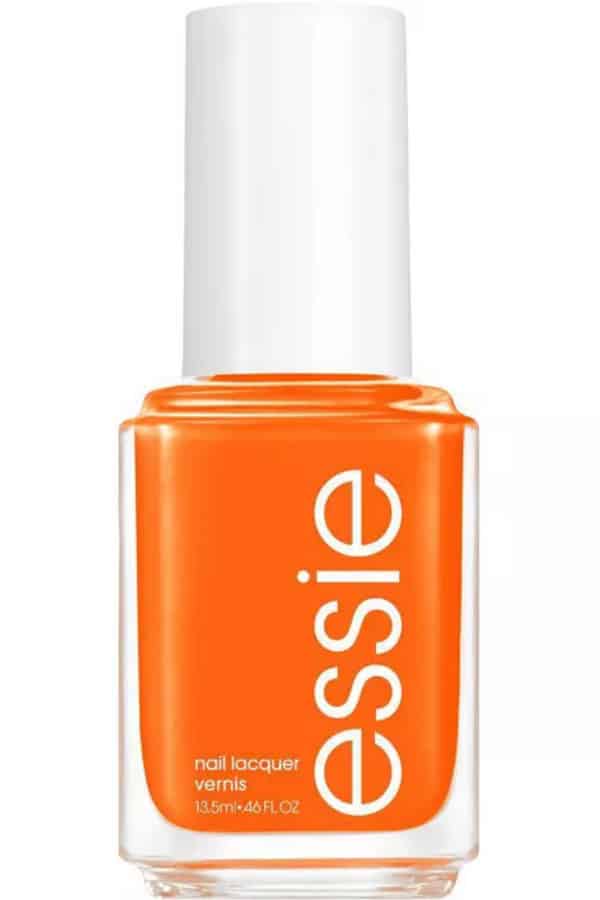 Essie summer pedicure color Tangerine Tease.