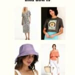 Collage of four photos with text -- summer style dos and don'ts.